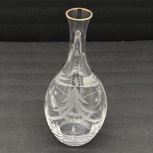 Mikasa Etched Glass Decanter - 10” H